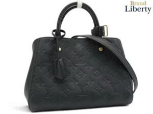 Louis Vuitton Monogram Empreinte Montaigne Handbag Shoulder Bag Noir Black